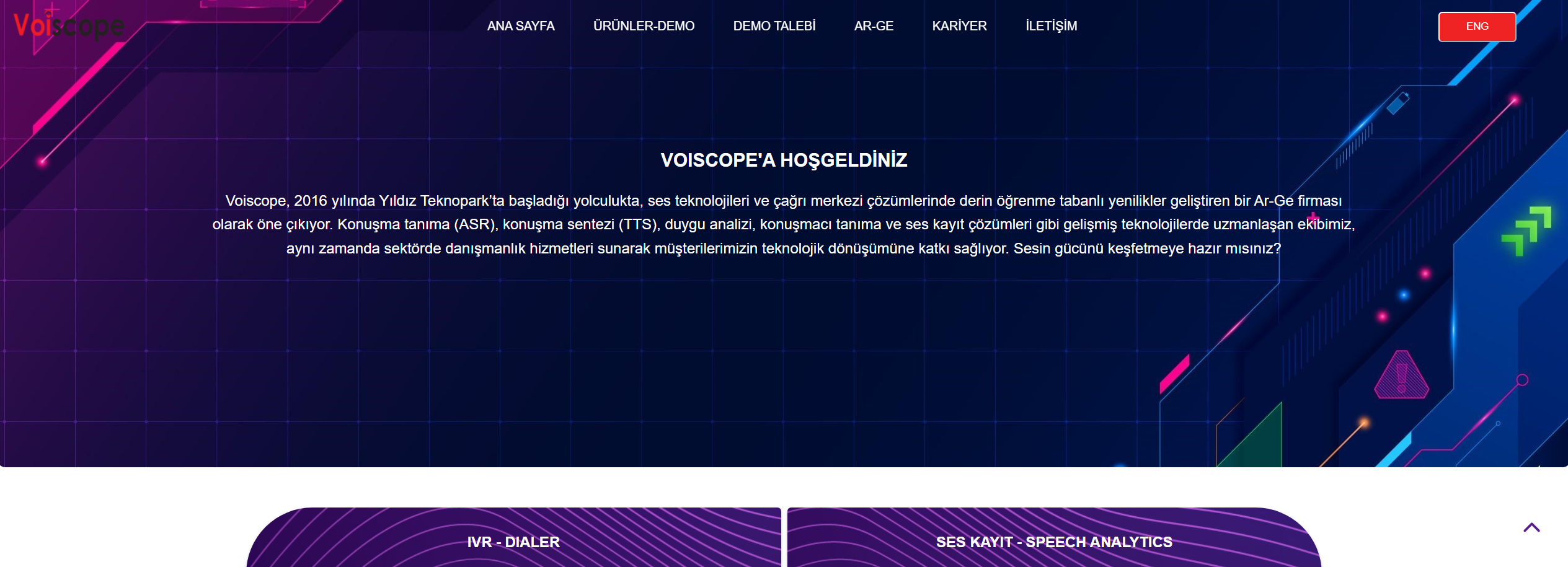 Voiscope Website Screenshot